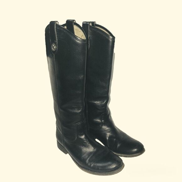 Frye Shoes - Frye Black Leather Western Boots